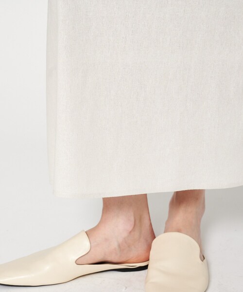 cloenc（クロエンス）の「【手洗い可】リネンブレンドフレアスカート（スカート・レディース・カーキ/オフホワイト/ブラック・01/02/03）」の14枚目の写真