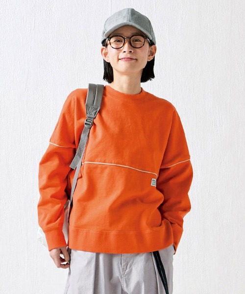 Sunny clouds（サニークラウズ）の「サニークラウズ　しっかり者のトレーナー（スウェット・レディース・オレンジ/ブラック/ホワイト・LL/L/M/3L）」の3枚目の写真