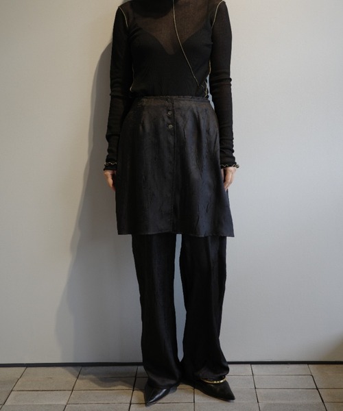 MANOF(マノフ)の「MANOF WASHER LAYER PANTS(その他パンツ・レディース・ブラック/オフホワイト・SMALL/MEDIUM)」の2枚目の写真