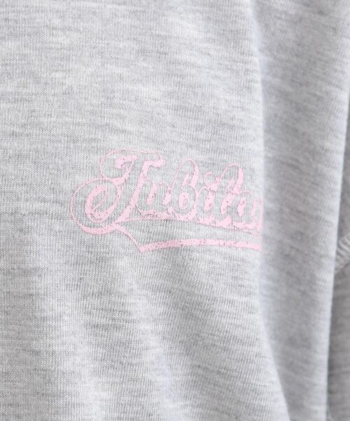 PINK-latte(ピンクラテ)の「◆配色ステッチロンT(Tシャツ/カットソー・キッズ・ライトグレー/ダークグリーン/ライトベージュ/オフホワイト/ブラック・13/16/15 /14)」の12枚目の写真