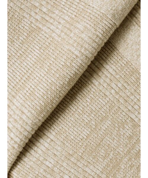 LAGUNAMOON（ラグナムーン）の「アシメネックリブハーフスリーブニットワンピース（ワンピース・レディース・アイボリー/ブラック/ライトグレー・MEDIUM/SMALL）」の5枚目の写真