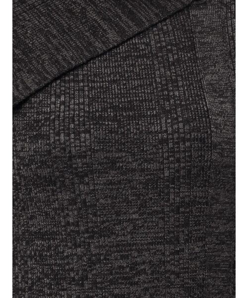 LAGUNAMOON（ラグナムーン）の「アシメネックリブハーフスリーブニットワンピース（ワンピース・レディース・アイボリー/ブラック/ライトグレー・MEDIUM/SMALL）」の7枚目の写真