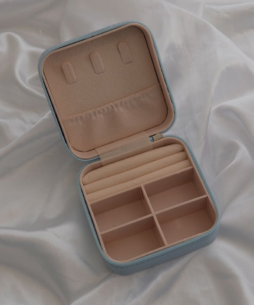 resonance】ツイード ミックスカラー アクセサリーケース/ジュエリー