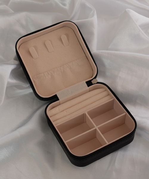 resonance】ツイード ミックスカラー アクセサリーケース/ジュエリー