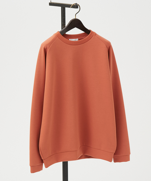 ABAHOUSE（アバハウス）の「【インバーテッドプリーツ】 ダンボールニット プルオーバー/クルーネック スウェット（スウェット・メンズ・チャコールグレー/グレイッシュベージュ/オレンジ・44/48/46）」の18枚目の写真