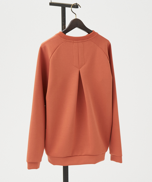 ABAHOUSE（アバハウス）の「【インバーテッドプリーツ】 ダンボールニット プルオーバー/クルーネック スウェット（スウェット・メンズ・チャコールグレー/グレイッシュベージュ/オレンジ・44/48/46）」の19枚目の写真