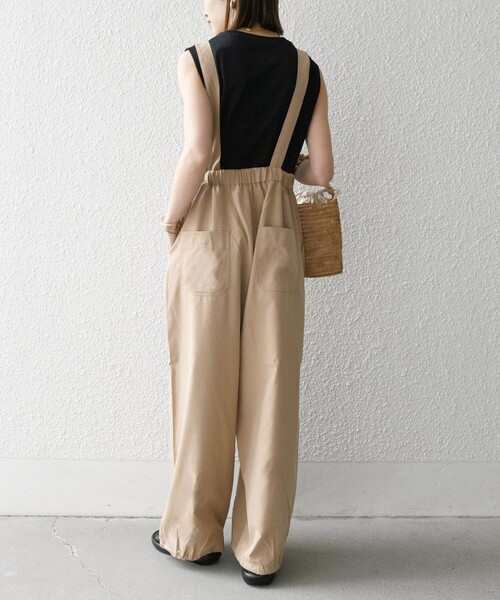 LOEFF ブラック サロペット ノースリーブ py-00690-v-05.jpg