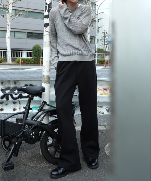 Noen(ノエン)の「センタープレススウェットパンツ(スウェットパンツ・メンズ・グレー/ブラック・MEDIUM/LARGE)」の3枚目の写真