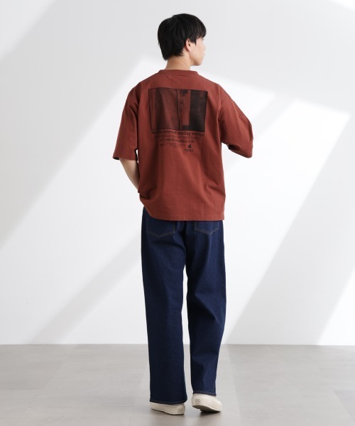 NANO universe（ナノユニバース）の「「MOFFISIE」1.0オリジナルプリント Tシャツ 半袖（Tシャツ/カットソー・メンズ・ブラック/レッド系その他4/ホワイト・L/M）」の17枚目の写真