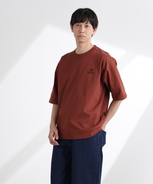 NANO universe（ナノユニバース）の「「MOFFISIE」1.0オリジナルプリント Tシャツ 半袖（Tシャツ/カットソー・メンズ・ブラック/レッド系その他4/ホワイト・L/M）」の12枚目の写真