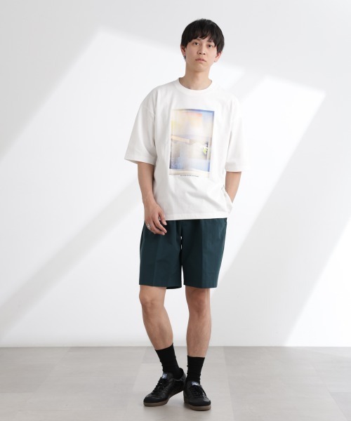 NANO universe（ナノユニバース）の「「MOFFISIE」1.0オリジナルプリント Tシャツ 半袖（Tシャツ/カットソー・メンズ・ブラック/レッド系その他4/ホワイト・L/M）」の8枚目の写真