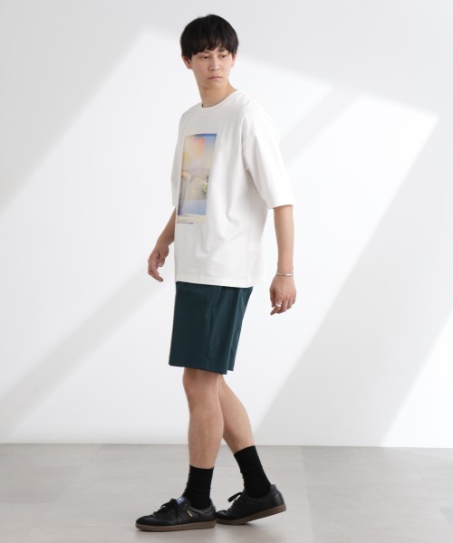 NANO universe（ナノユニバース）の「「MOFFISIE」1.0オリジナルプリント Tシャツ 半袖（Tシャツ/カットソー・メンズ・ブラック/レッド系その他4/ホワイト・L/M）」の9枚目の写真