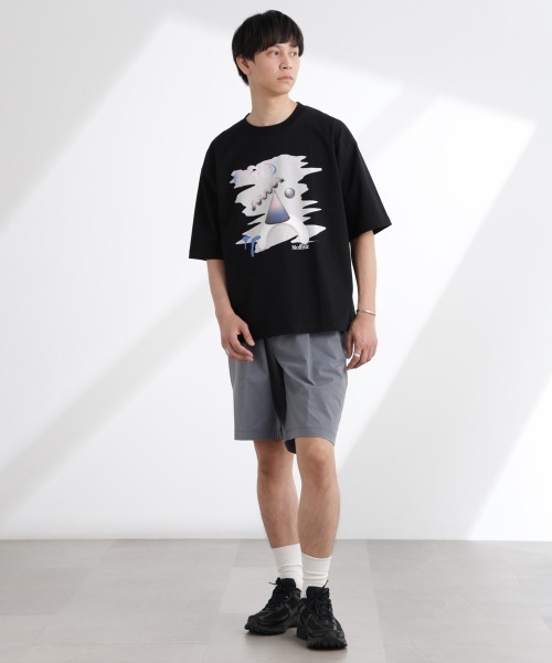 NANO universe（ナノユニバース）の「「MOFFISIE」1.0オリジナルプリント Tシャツ 半袖（Tシャツ/カットソー・メンズ・ブラック/レッド系その他4/ホワイト・L/M）」の21枚目の写真