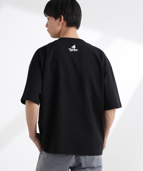 NANO universe（ナノユニバース）の「「MOFFISIE」1.0オリジナルプリント Tシャツ 半袖（Tシャツ/カットソー・メンズ・ブラック/レッド系その他4/ホワイト・L/M）」の20枚目の写真