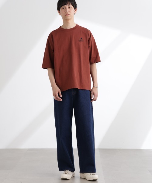 NANO universe（ナノユニバース）の「「MOFFISIE」1.0オリジナルプリント Tシャツ 半袖（Tシャツ/カットソー・メンズ・ブラック/レッド系その他4/ホワイト・L/M）」の14枚目の写真