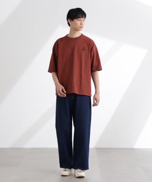 NANO universe（ナノユニバース）の「「MOFFISIE」1.0オリジナルプリント Tシャツ 半袖（Tシャツ/カットソー・メンズ・ブラック/レッド系その他4/ホワイト・L/M）」の15枚目の写真