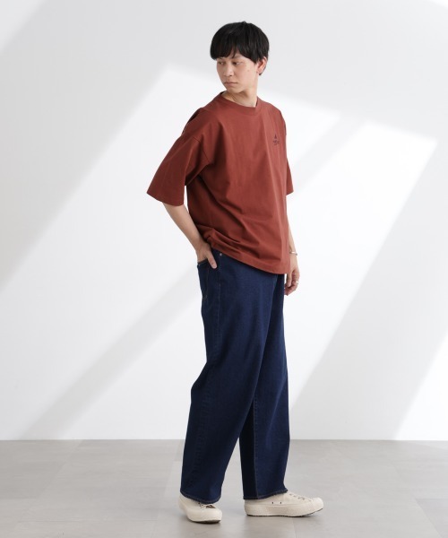 NANO universe（ナノユニバース）の「「MOFFISIE」1.0オリジナルプリント Tシャツ 半袖（Tシャツ/カットソー・メンズ・ブラック/レッド系その他4/ホワイト・L/M）」の16枚目の写真