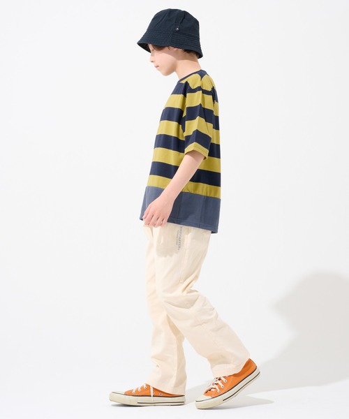 KRIFF MAYER Kid's Collection（クリフメイヤーキッズコレクション）の「【綿100％】ボーダー切り替えT（Tシャツ/カットソー・キッズ・ネイビー/ベージュ/サックスブルー/ブラック・170/160/150/140/130/120）」の8枚目の写真