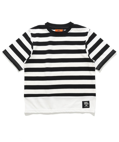 KRIFF MAYER Kid's Collection（クリフメイヤーキッズコレクション）の「【綿100％】ボーダー切り替えT（Tシャツ/カットソー・キッズ・ネイビー/ベージュ/サックスブルー/ブラック・170/160/150/140/130/120）」の10枚目の写真