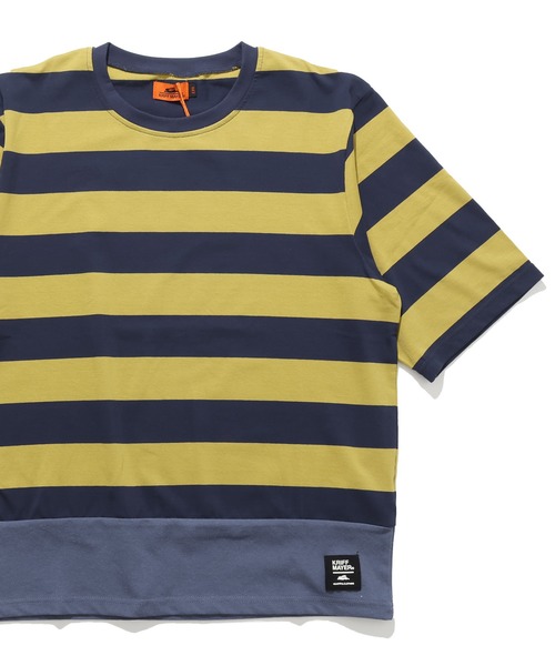 KRIFF MAYER Kid's Collection（クリフメイヤーキッズコレクション）の「【綿100％】ボーダー切り替えT（Tシャツ/カットソー・キッズ・ネイビー/ベージュ/サックスブルー/ブラック・170/160/150/140/130/120）」の14枚目の写真