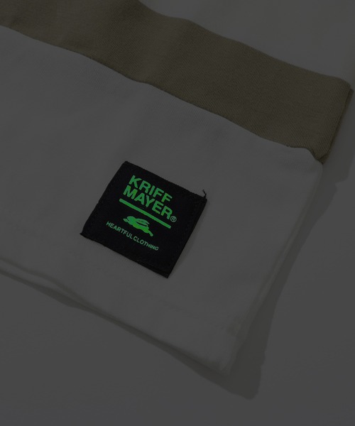 KRIFF MAYER Kid's Collection（クリフメイヤーキッズコレクション）の「【綿100％】ボーダー切り替えT（Tシャツ/カットソー・キッズ・ネイビー/ベージュ/サックスブルー/ブラック・170/160/150/140/130/120）」の19枚目の写真