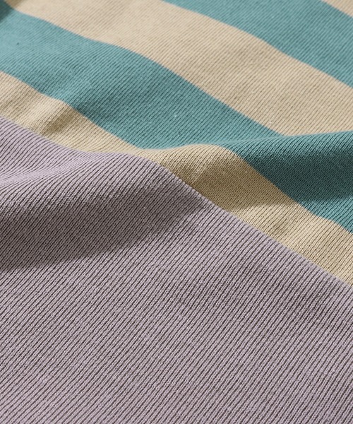 KRIFF MAYER Kid's Collection（クリフメイヤーキッズコレクション）の「【綿100％】ボーダー切り替えT（Tシャツ/カットソー・キッズ・ネイビー/ベージュ/サックスブルー/ブラック・170/160/150/140/130/120）」の16枚目の写真