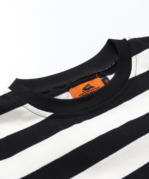 KRIFF MAYER Kid's Collection（クリフメイヤーキッズコレクション）の「【綿100％】ボーダー切り替えT（Tシャツ/カットソー・キッズ・ネイビー/ベージュ/サックスブルー/ブラック・170/160/150/140/130/120）」の22枚目の写真