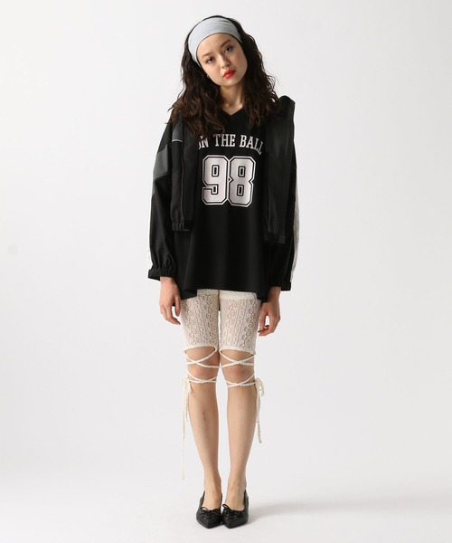 FOREVER 21（フォーエバー トゥエンティーワン）の「【2025SS】ハーフレースレギンス（レギンス/スパッツ・レディース・ブラック/ナチュラル・SMALL/MEDIUM）」の7枚目の写真