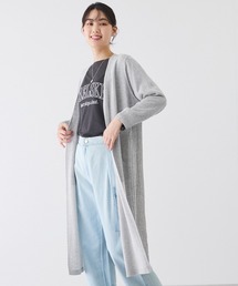サイドプリーツロングカーディガン