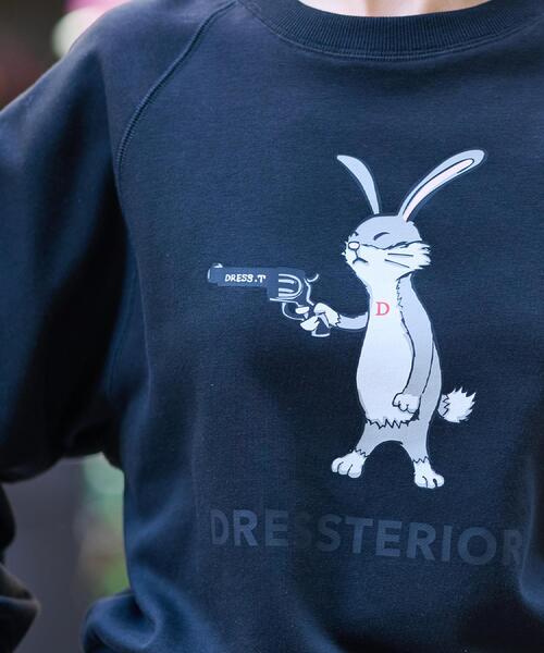 DRESSTERIOR(ドレステリア)の「【今年も登場!/洗える】ピストルラビット裏毛スウェット(スウェット・レディース・ブラック/チャコールグレー/ホワイト・38/34/36)」の22枚目の写真