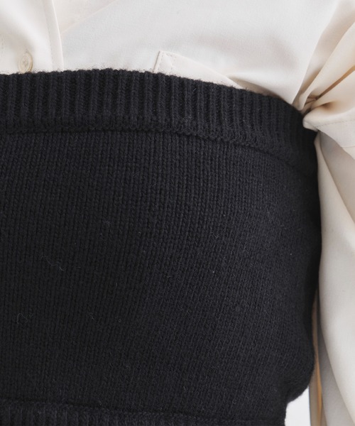 ZOZOTOWN限定》【Louren/ローレン】knit bare top/ニットブラ