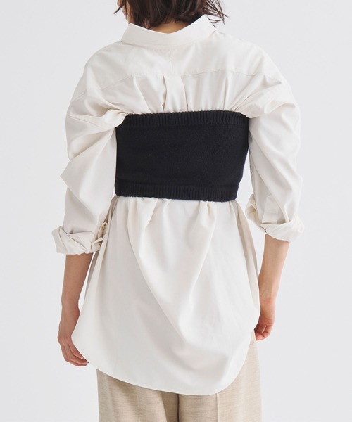 louren(ローレン )の「《ZOZOTOWN限定》【Louren/ローレン】knit bare top/ニットブラトップ/ビスチェ(その他トップス・レディース・ブラック/チャコールグレー・FREE)」の6枚目の写真