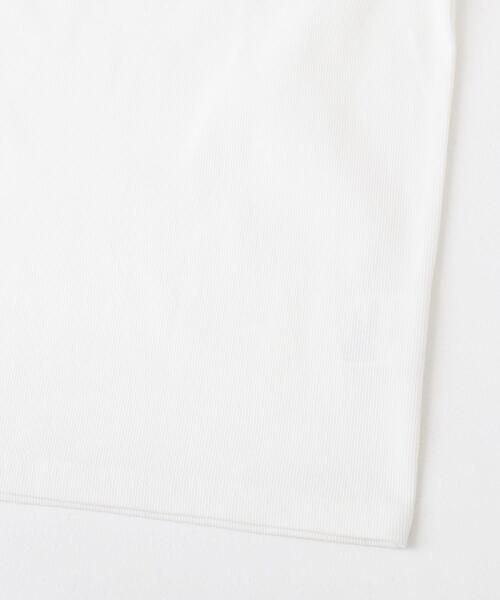 ITEMS URBANRESEARCH（アイテムズ アーバンリサーチ）の「クールコットンリブ半袖Tシャツ（Tシャツ/カットソー・レディース・ホワイト/オレンジ/ブラック・FREE）」の14枚目の写真