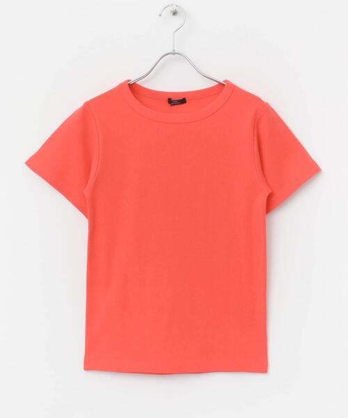 ITEMS URBANRESEARCH（アイテムズ アーバンリサーチ）の「クールコットンリブ半袖Tシャツ（Tシャツ/カットソー・レディース・ホワイト/オレンジ/ブラック・FREE）」の8枚目の写真