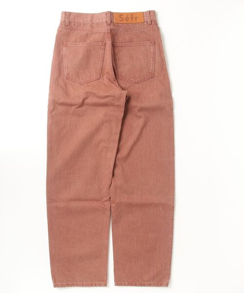 Sefr(セファ)の「Sefr WIDE CUT JEANS (SF-25PFW-019)(デニムパンツ・メンズ・レッド・29/30/31)」の2枚目の写真