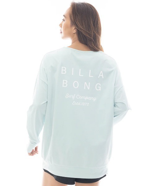 BILLABONG（ビラボン）の「BILLABONG レディース MORFY LOGO LS BOAT NECK TEE RASH 長袖ラッシュガード 【2025年春夏モデル】/ビラボン長袖ラッシュガード(水着)（ラッシュガード・レディース・ホワイト/ブラック/パープル/ミント・MEDIUM/LARGE）」の4枚目の写真