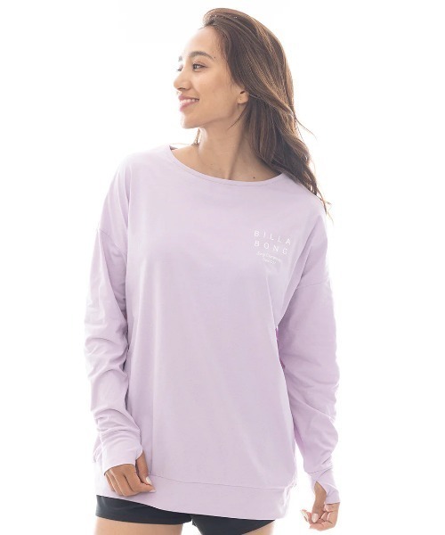 BILLABONG（ビラボン）の「BILLABONG レディース MORFY LOGO LS BOAT NECK TEE RASH 長袖ラッシュガード 【2025年春夏モデル】/ビラボン長袖ラッシュガード(水着)（ラッシュガード・レディース・ホワイト/ブラック/パープル/ミント・MEDIUM/LARGE）」の19枚目の写真