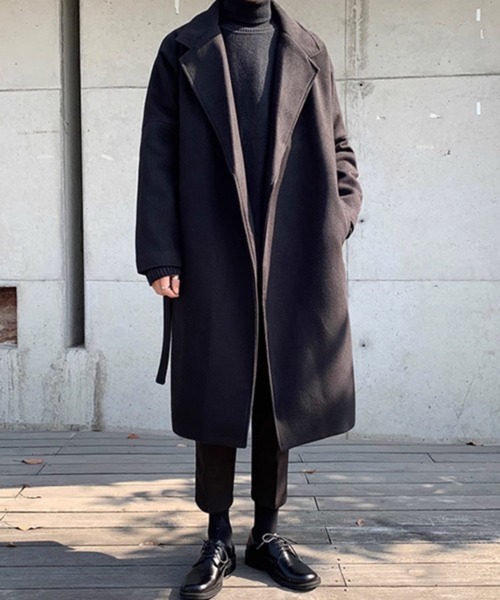 CERCA（チェルカ）の「【NOWLE】ウエストコード付き ロング丈 チェスターコート（チェスターコート・メンズ・カーキ・SMALL/MEDIUM/LARGE）」の2枚目の写真