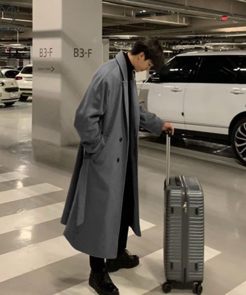 CERCA（チェルカ）の「【NOWLE】ウエストコード付き ロング丈 チェスターコート（チェスターコート・メンズ・カーキ・SMALL/MEDIUM/LARGE）」の3枚目の写真