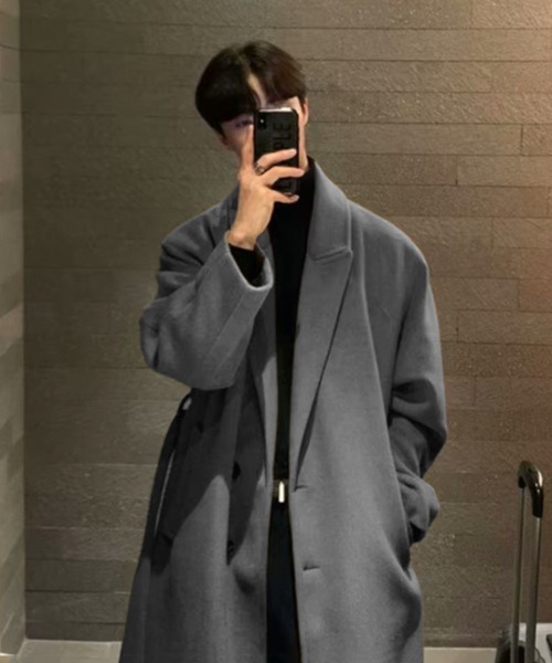 CERCA（チェルカ）の「【NOWLE】ウエストコード付き ロング丈 チェスターコート（チェスターコート・メンズ・カーキ・SMALL/MEDIUM/LARGE）」の4枚目の写真