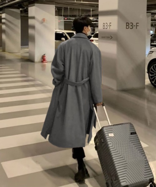 CERCA（チェルカ）の「【NOWLE】ウエストコード付き ロング丈 チェスターコート（チェスターコート・メンズ・カーキ・SMALL/MEDIUM/LARGE）」の6枚目の写真