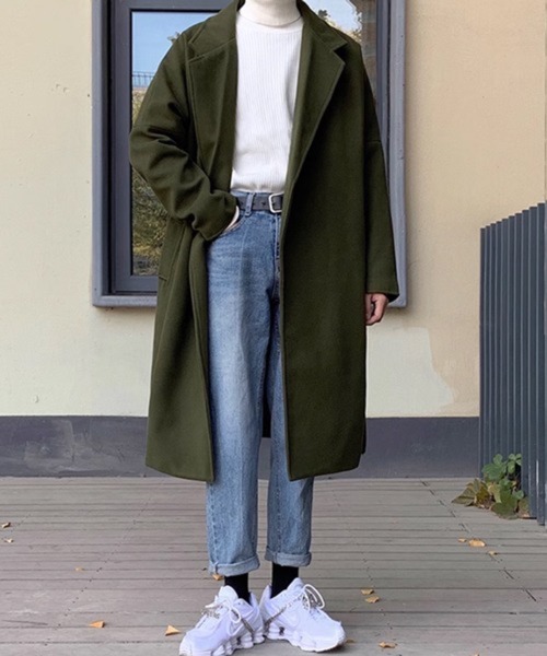 CERCA（チェルカ）の「【NOWLE】ウエストコード付き ロング丈 チェスターコート（チェスターコート・メンズ・カーキ・SMALL/MEDIUM/LARGE）」の7枚目の写真