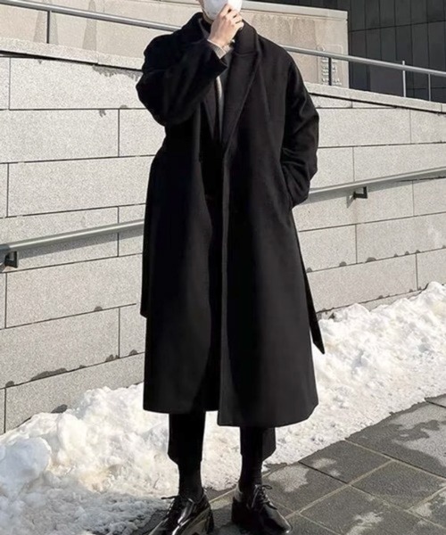 CERCA（チェルカ）の「【NOWLE】ウエストコード付き ロング丈 チェスターコート（チェスターコート・メンズ・カーキ・SMALL/MEDIUM/LARGE）」の10枚目の写真