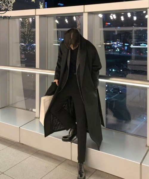 CERCA（チェルカ）の「【NOWLE】ウエストコード付き ロング丈 チェスターコート（チェスターコート・メンズ・カーキ・SMALL/MEDIUM/LARGE）」の15枚目の写真