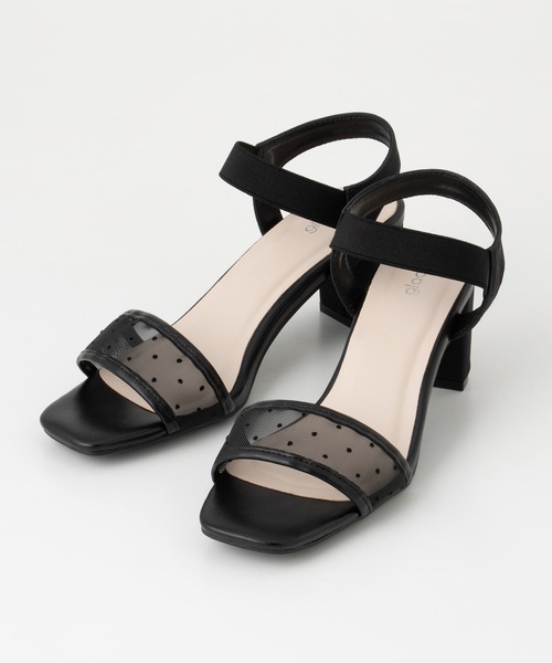 Honeys（ハニーズ）の「ゴム使いヒールサンダル（サンダル・レディース・ブラック系その他2/ブラック系その他/グレー・L/M/S/LL）」の21枚目の写真