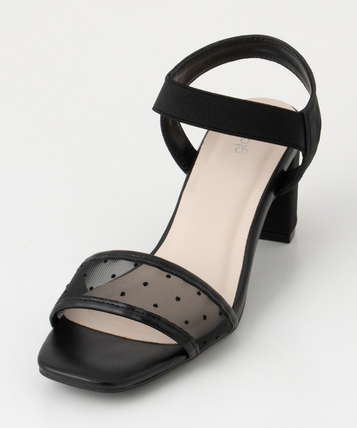 Honeys（ハニーズ）の「ゴム使いヒールサンダル（サンダル・レディース・ブラック系その他2/ブラック系その他/グレー・L/M/S/LL）」の22枚目の写真