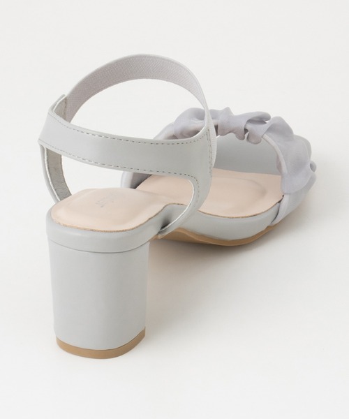 Honeys（ハニーズ）の「ゴム使いヒールサンダル（サンダル・レディース・ブラック系その他2/ブラック系その他/グレー・L/M/S/LL）」の15枚目の写真