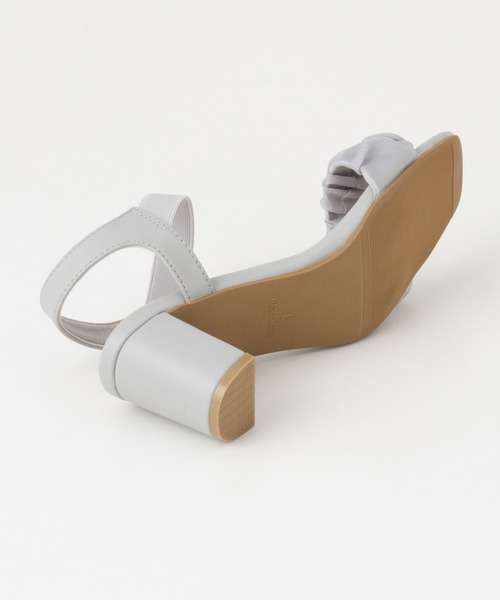 Honeys（ハニーズ）の「ゴム使いヒールサンダル（サンダル・レディース・ブラック系その他2/ブラック系その他/グレー・L/M/S/LL）」の20枚目の写真