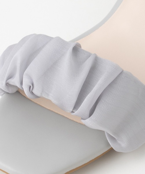 Honeys（ハニーズ）の「ゴム使いヒールサンダル（サンダル・レディース・ブラック系その他2/ブラック系その他/グレー・L/M/S/LL）」の10枚目の写真