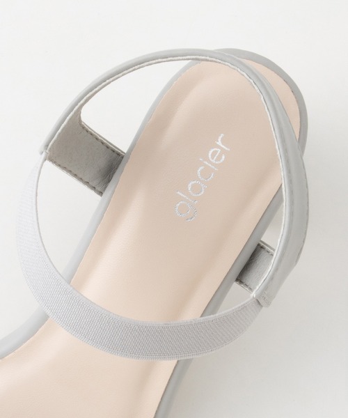 Honeys（ハニーズ）の「ゴム使いヒールサンダル（サンダル・レディース・ブラック系その他2/ブラック系その他/グレー・L/M/S/LL）」の13枚目の写真